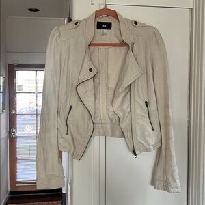 Rare H&M linen jacket US10